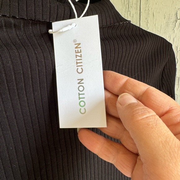 Cotton Citizen Black Ribbed Dress - Picture 3 of 3